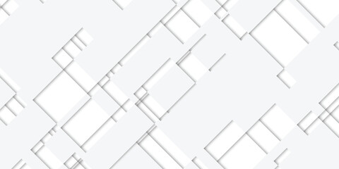 Abstract geometric pattern of overlapping squares in grayscale.