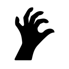 Obraz premium Creepy shadow hand icon design.
