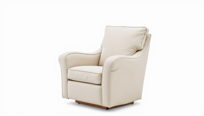 Cream leather recliner chair luxurious comfort and relaxation for your living room