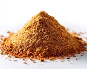 Pile of light brown spice, close-up