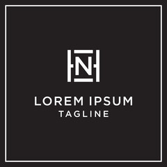 hn or nh square logo