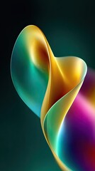 Abstract swirling, vibrant colors