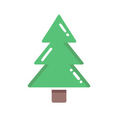 Fototapeta premium Evergreen pine tree icon design.