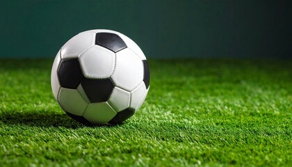 Fototapeta premium soccer ball on grass