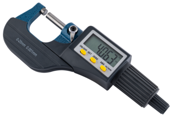 Electronic micrometer with LCD screen