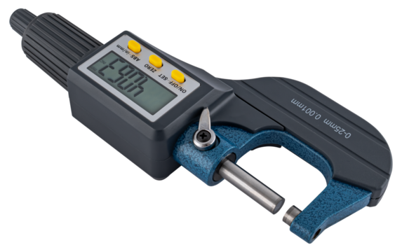 Electronic micrometer with LCD screen
