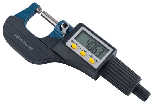 Electronic micrometer with LCD screen