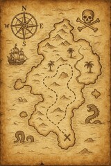 old pirate treasure map