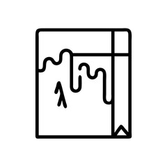 Icy frosted window icon design.