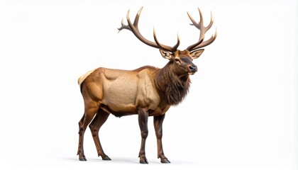 deer isolated on white background