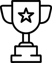 Elegant business award trophy with flowing ribbon design