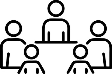 Diverse group of professionals collaborating in a modern meeting room environment