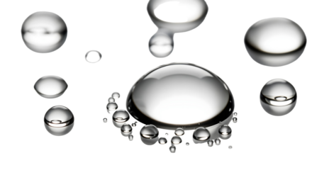 Realistic water drops, condensation on the window, transparent water drop. Abstract water drops, bubbles on transparent background, digital liquid design.