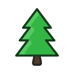 Pine tree icon design.