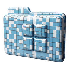 Window folder icon isolated on transparent background