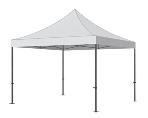 White event tent ready for outdoor gatherings, festivals, and promotional marketing events
