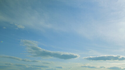 A Beautiful and Serene Sky filled with Soft, Fluffy Clouds Offering Peaceful Atmosphere