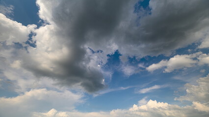 A Stunning and Dynamic Cloud Formation Spreading Across a Bright and Vibrant Blue Sky