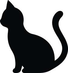 silhouette of a cat
