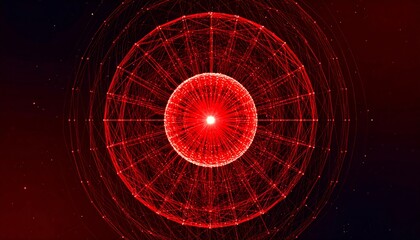 Abstract red geometric design