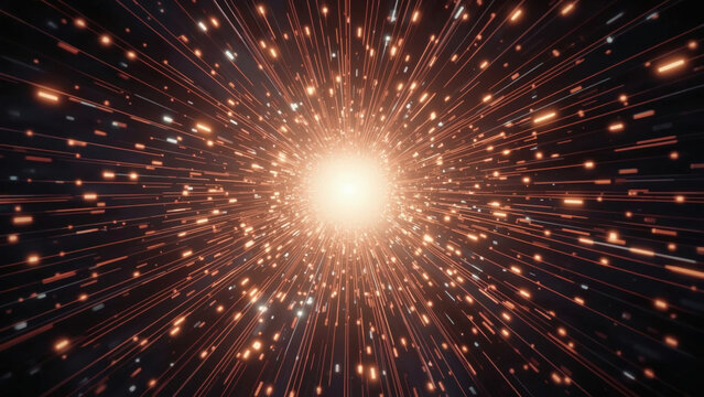 Abstract background of future technology concept. Digital business solutions, web interface with glowing circle. Innovative tech design circuit board lines with data flow, digital transformation