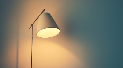 A modern floor lamp, shown against a white backdrop.
