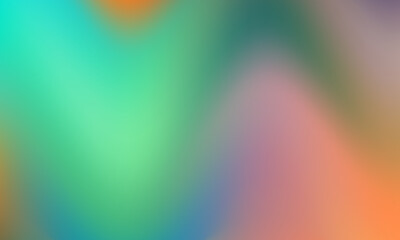 Abstract blend of vibrant teal orange and purple hues