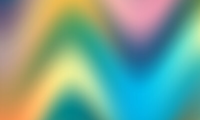 Abstract blurry gradient of vibrant colors flowing together