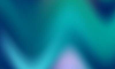 Abstract teal and blue gradient with smooth flowing waves