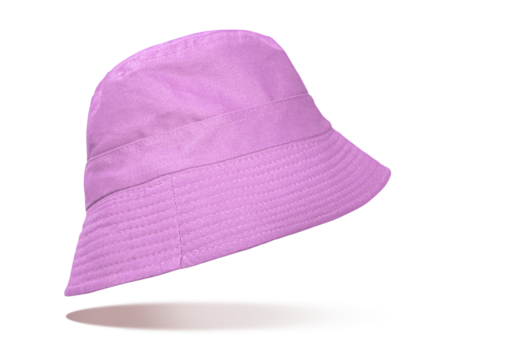 Stylish floating purple hat PNG transparent.