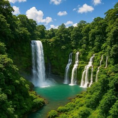 Fototapeta premium waterfall in the forest