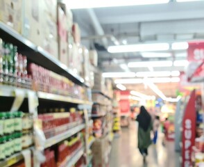 defocused of minimarket