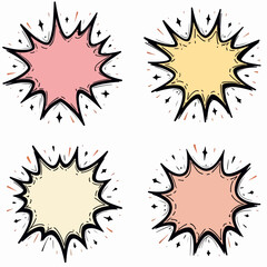 set of vector sun icons