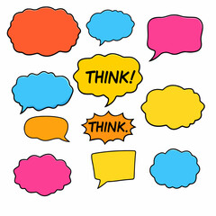 colorful speech bubbles
