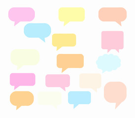 colorful speech bubbles