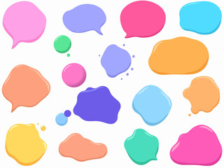 colorful speech bubbles