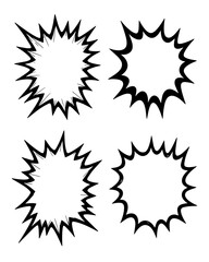 set of vector sun icons