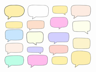 colorful speech bubbles