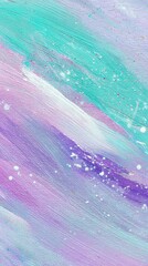 Abstract painted texture of pastel colors, with streaks and glitter