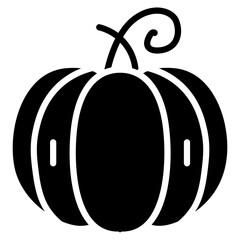 Pumpkin icon vector image. Can be used for Fruits and Vegetables.
