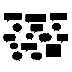 set of speech bubbles