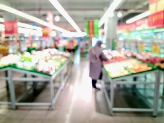 defocused of minimarket