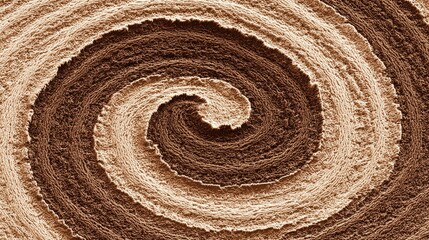 Swirling brown and beige abstract texture