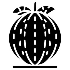 Rockmelon icon vector image. Can be used for Fruits and Vegetables.