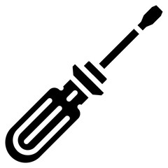 Screw Driver icon vector image. Can be used for Electrician Tools.