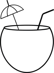 illustration of a glass of juice