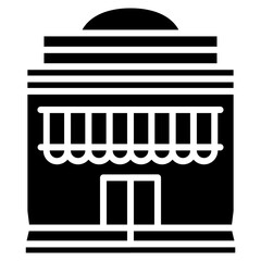 Shopping Mall icon vector image. Can be used for Mall.