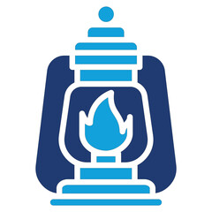 Lantern solid color icon