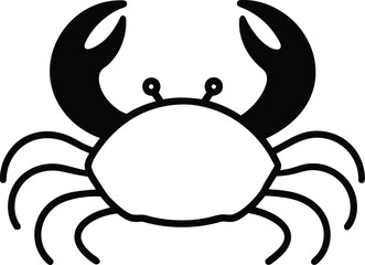 crab cartoon isolated on white