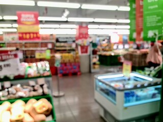 defocused of minimarket